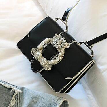 Bolsos famosos de diseñador de moda para mujer Bolsos de diseñador con cierre de diamantes Bolsos de mano de piel sintética de calidad para mujer Bolsos de hombro elegantes para mujer