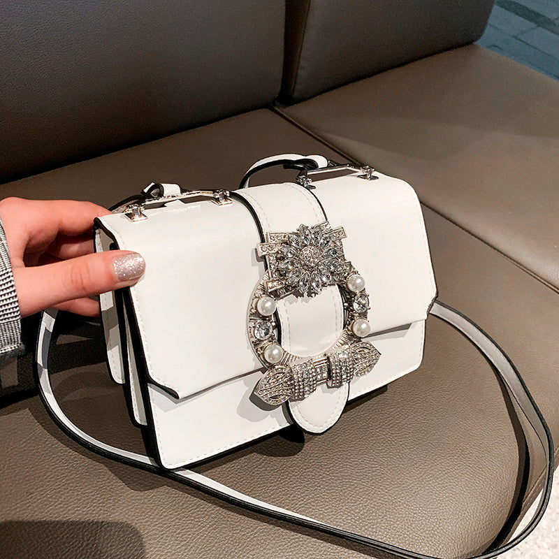 Bolsos famosos de diseñador de moda para mujer Bolsos de diseñador con cierre de diamantes Bolsos de mano de piel sintética de calidad para mujer Bolsos de hombro elegantes para mujer
