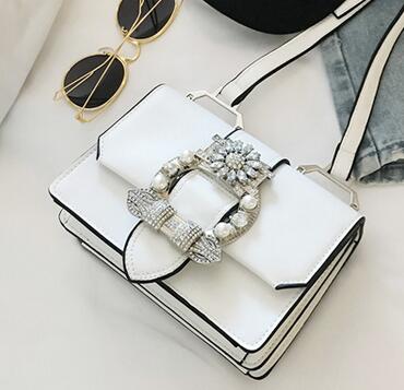 Fashion Designer Famous Bags For Women Designer Diamond Lock Bags Quality PU Leather Women Handbags Elegant Lady Shoulder Bags