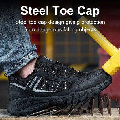 2024 Lightweight Breathable Deodorant Work Shoes Summer Safty Shoes Men Safety Shoes With Rubber Bottom